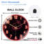 Horloge murale 12 po Gloo
