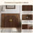 36" Walnut Freestanding Bathroom Vanity Cabinet With Countertop, No Sink-1865644536