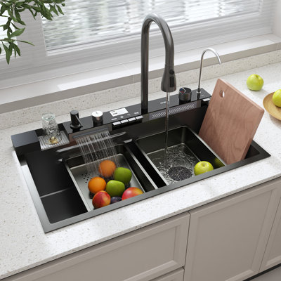 Station de travail multifonctionnelle en acier inoxydable 31,5 "x 17,72" x 8,66 "