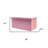 30" Pink Boucle Storage Ottoman