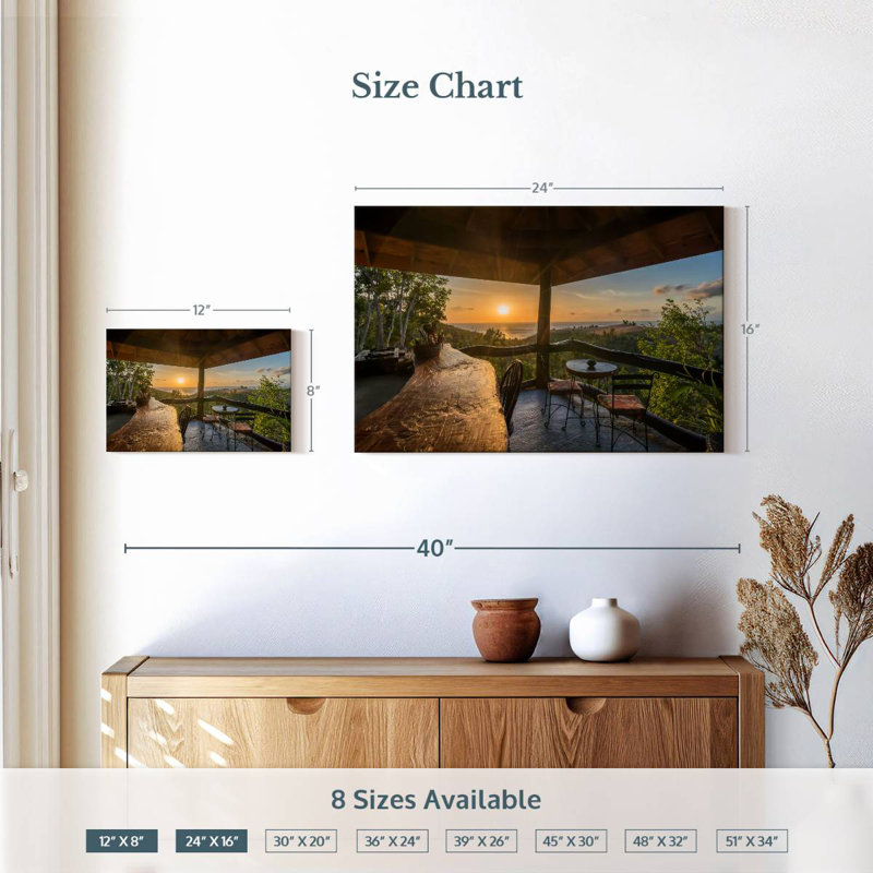 Lilie Tree House Sunset View, H 16 po x l 24 po