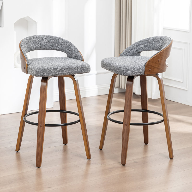 Swivel Upholstered Counter Stool, Counter Stool (25" Seat Height)