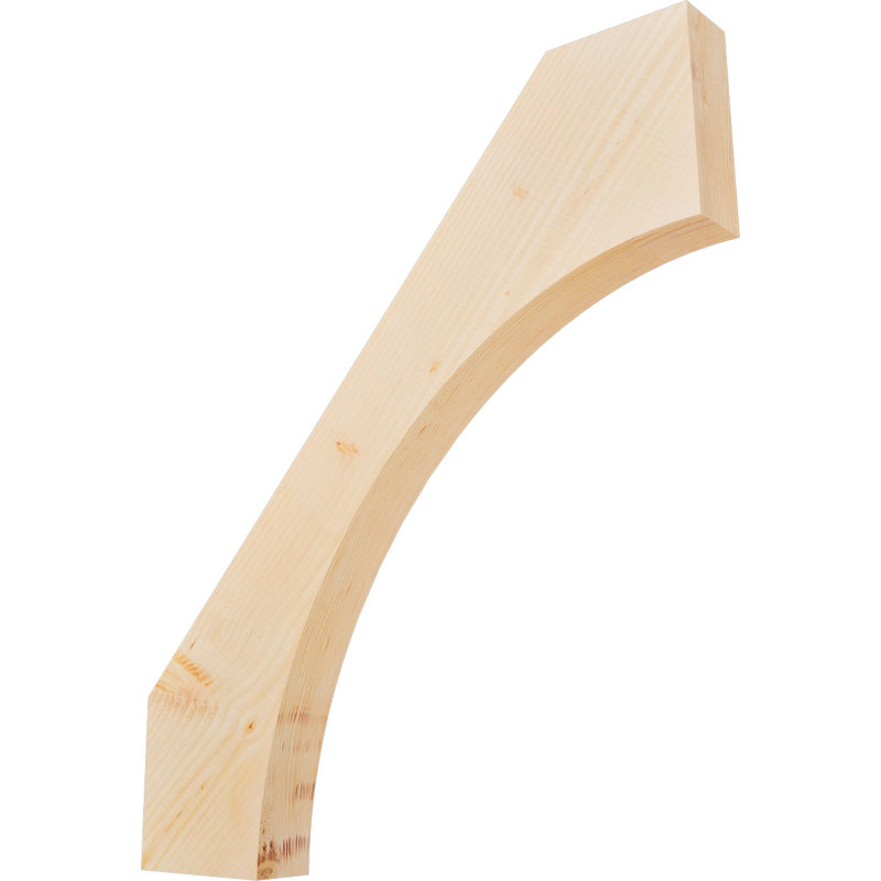 Attelle de genou Westlake, Sapin de Douglas, Lisse, H 36 po x l 3,5 po x P 32 po