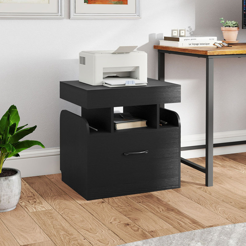 50cm W Manufactured Wood Bedside Table