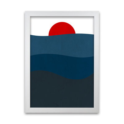 Red Blue Sunset Original - Print