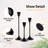 Black Taper Candle Holders