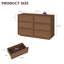 Commode 6 tiroirs l 47,2 "en bois, commode moderne-852175576