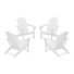 Chaise Adirondack d'extérieur en poly (ensemble de 4)