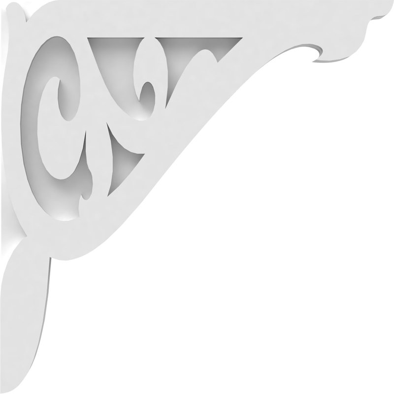 Corbeau en PVC de qualité architecturale Carrillo, H 18 po x l 18 po x P 1,875 po