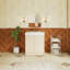 Meuble-lavabo de salle de bain autoportant avec plateau en résine-568646428
