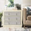 Commode décorative cloutée 3 tiroirs-26010212