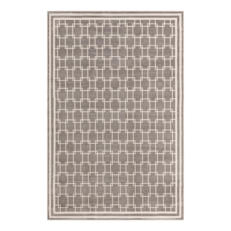 Jill Zarin Metropolitan Uptown Rug Gray, Rectangle 6'1" x 9'