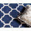 Tapis géométrique bleu foncé / ivoire Ruri-1515331093
