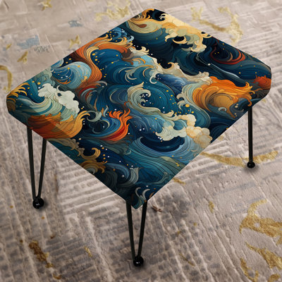 Ocean Of Tranquility Mediation - Coastal Rectangle Ottoman