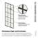 Esprit 30 in. x 78 in. French Monture Single Fixed Shower Panel