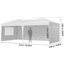 Pop Up Canopy 10 FT Pop Up Gazebo Tent with 3 Sidewalls & 2 Windows-1554896001