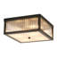 Celora 4 - Light Square Glass Bar Flush Mount Ceiling Light-114434314-114434315
