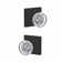 Custom Hobson Non-Turning Glass Knob with Collins Trim