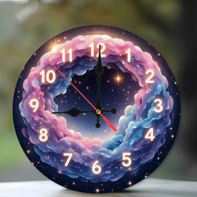 Horloge nébuleuse tourbillonnante