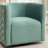 Occie Velvet Swivel Barrel Chair-566511851