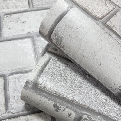 Self-Adhesive Brick Wallpaper, Removable Peel And Stick Vintage Design For Kitchen, Fireplace, And Wall Decor, Renter Friendly Brick Textured Contact Paper