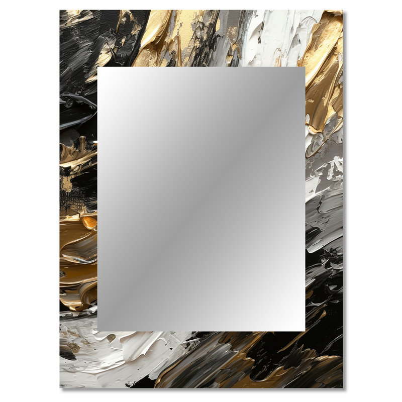 Mystery Awakening VIII - miroir décoratif abstrait, miroir mural moderne, impression d'art en métal, 40 po x 30 po
