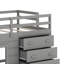 Lit mezzanine avec armoire et tablette-1340926652