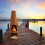 Hendry Steel Wood Burning Smokeless Chimnea-13960128-13960129