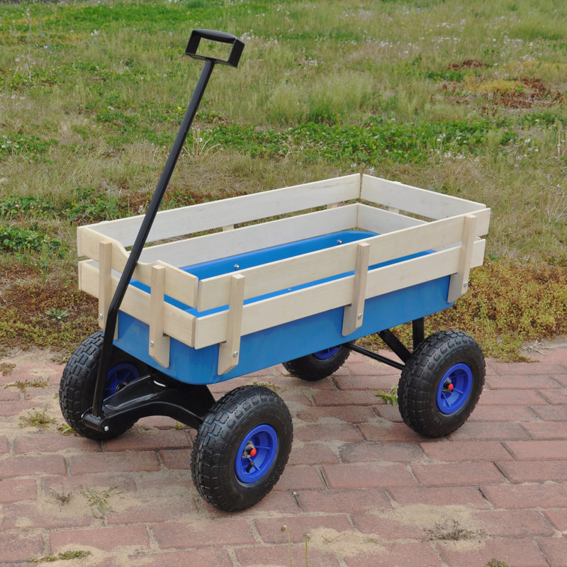 Chariot de jardin pour l'extérieur, Bleu