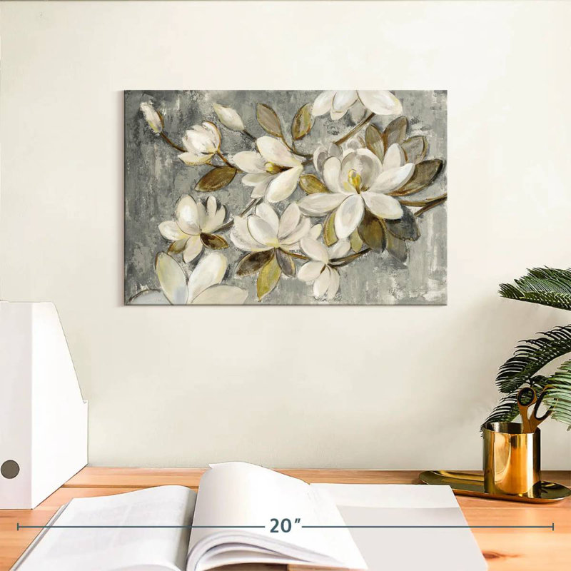 Harnek Magnolia simplicité gris neutre, H 8 po x l 12 po