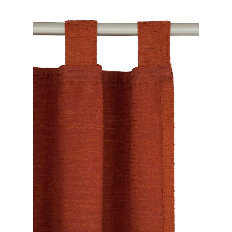 Jaylene Blackout Single Curtain Panel, 132 W x 245 D cm, Terra
