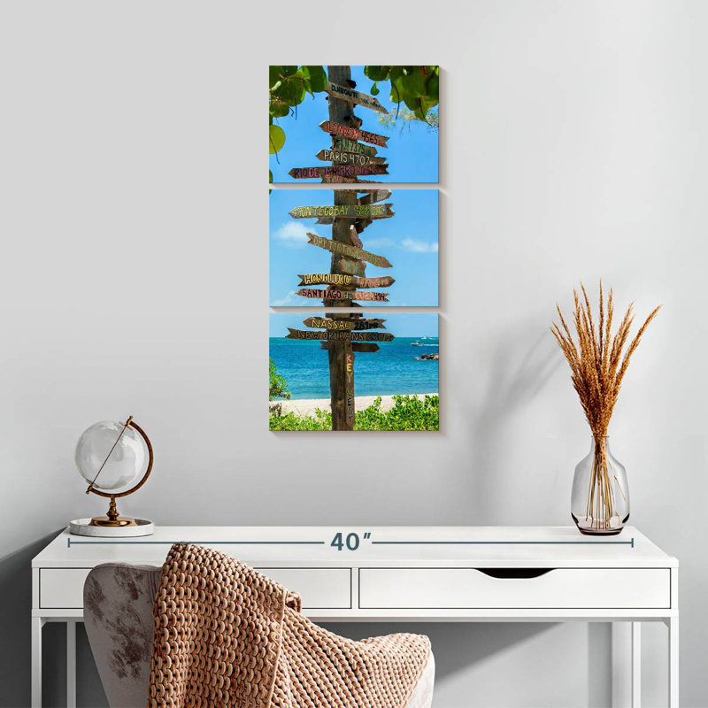 Key West Destinations, 27" H x 12" W