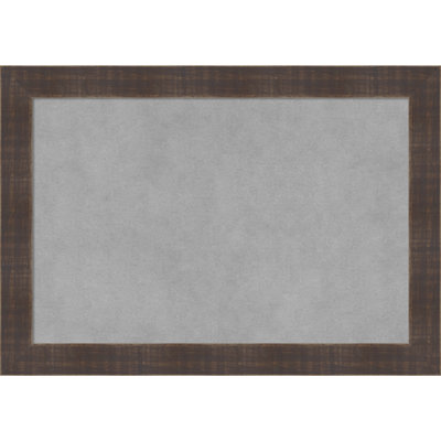 Magnetic Solid Wood Framed Metal Bulletin Board