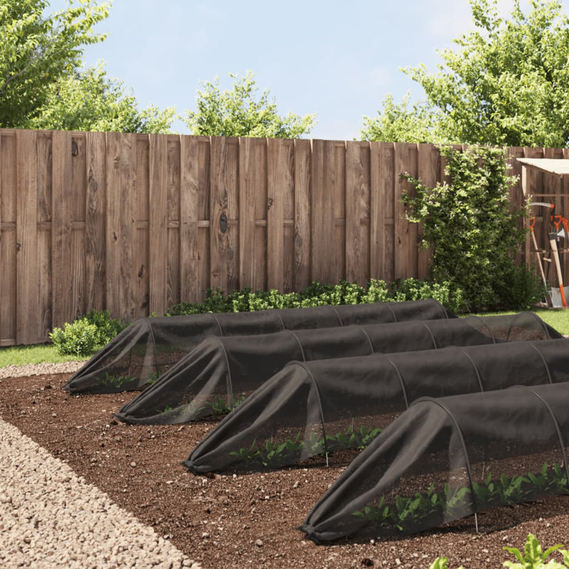 Netting Tunnels 4 Pcs Black And Polyethylene