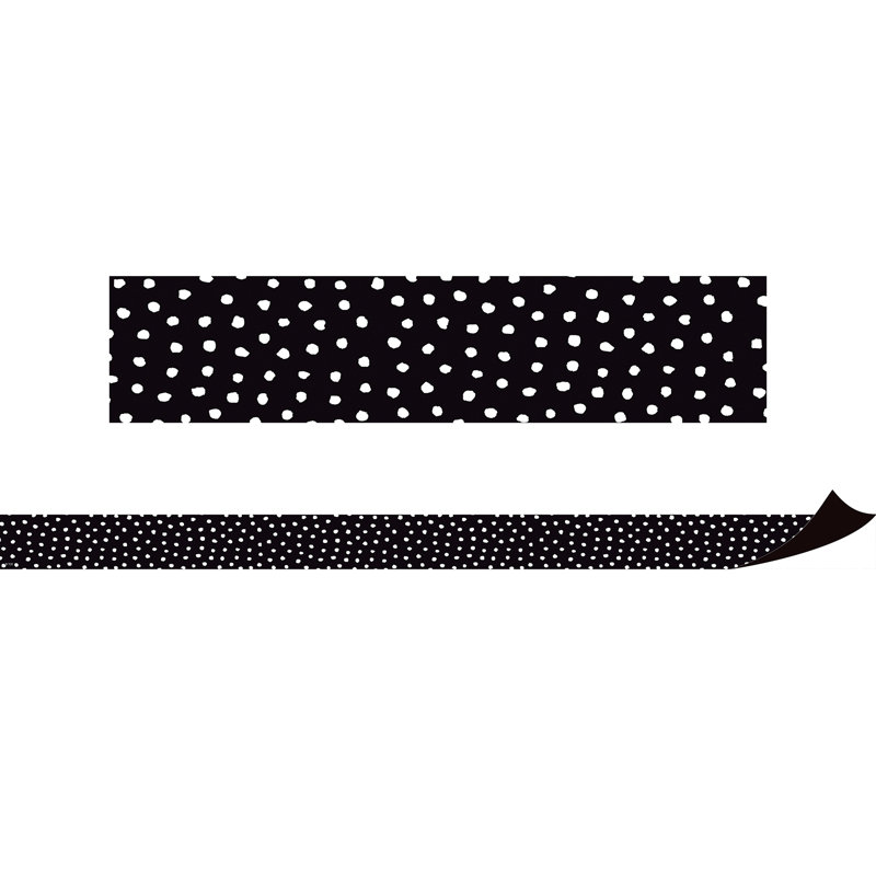 Bordure magnétique à pois peints