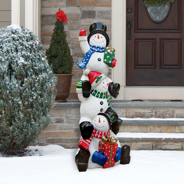 Design Toscano SnowBro's Illuminated Snowman Statue & Reviews | Wayfair