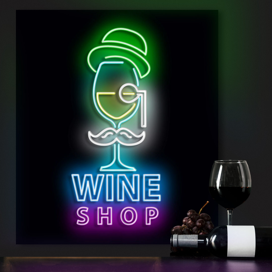 Neon Sign Wine Shop Wall Décor