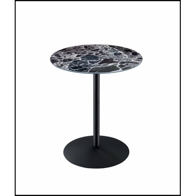 Table de bout de 17,5 pouces de large avec plateau texturé en marbre noir, parfaite pour ajouter élégance et fonctionnalité à n'importe quelle pièce