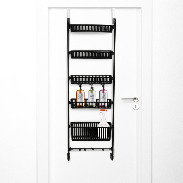 Rebrilliant 8 Tier Metal Cabinet Door Organizer, Closet Seasoning Jars  Storage Rack Adjustable Shelf Height, Black & Reviews