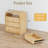 23.62'' W 3 - Drawer Burl Wood Arched-1356453216