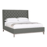 Michael Weiss California King Tufted Upholstered Panel Bed