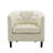 Cecelie Upholstered Barrel Chair, Tufted Faux Leather Barrel Chair, Stylish Upholstered Accent Chair for Living Room-95792424