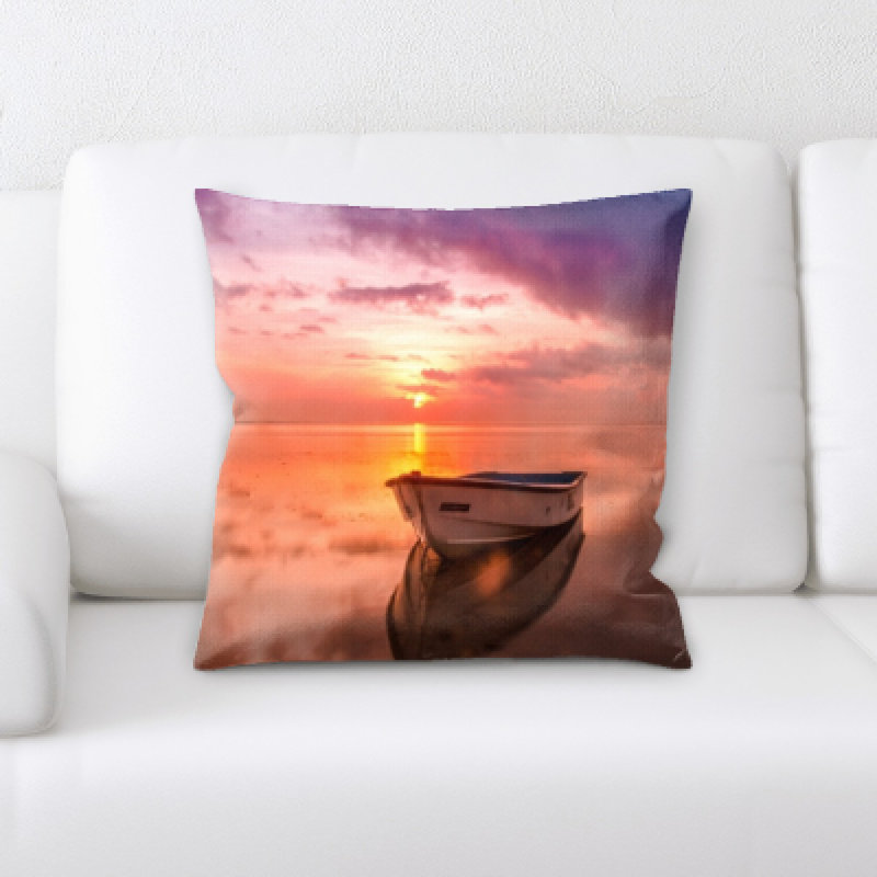 Kallie Nautical Microsuede Reversible Throw Pillow