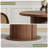 Round Dining Table, Kitchen Table With Wood Strip Base For Kitchen Living Room-510422530