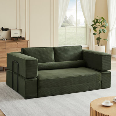 Large Modern Corduroy Sofa Can Be Freely Combined, Suitable For Living Room, Parent-Child Castle, Building Block Sofa