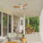 Karlena 48'' 3 - Blade Flush Mount Dimmable Ceiling Fan With Led Lights And Remote Control (Set of 2)