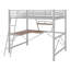 Structure de lit en métal avec tablette, garde-corps, bureau en L et échelle-1505375348