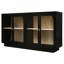 Console en bois avec porte, tablettes