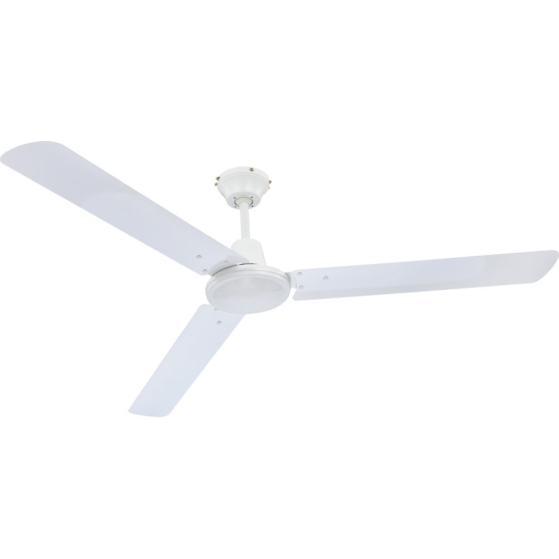 Witty 142cm Ceiling Fan with Light Kit, White