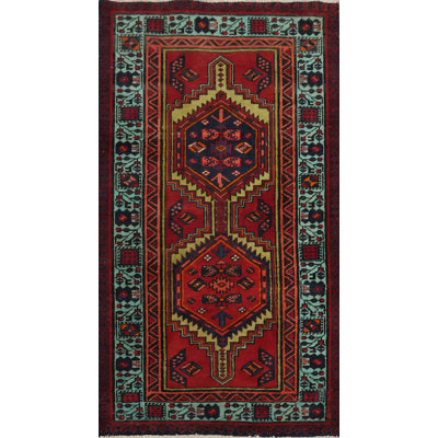 Tapis traditionnel géométrique en laine 3 x 5